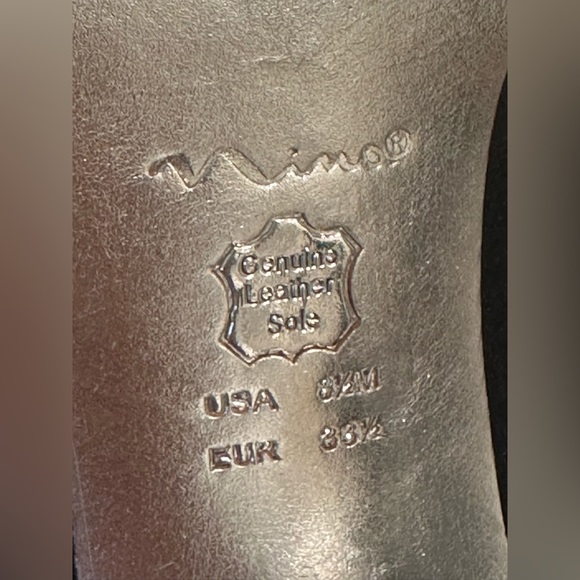 Nina Black Satin Women's Open Toe Ankle Strap Pumps Size 81/2 - Picture 11 of 11